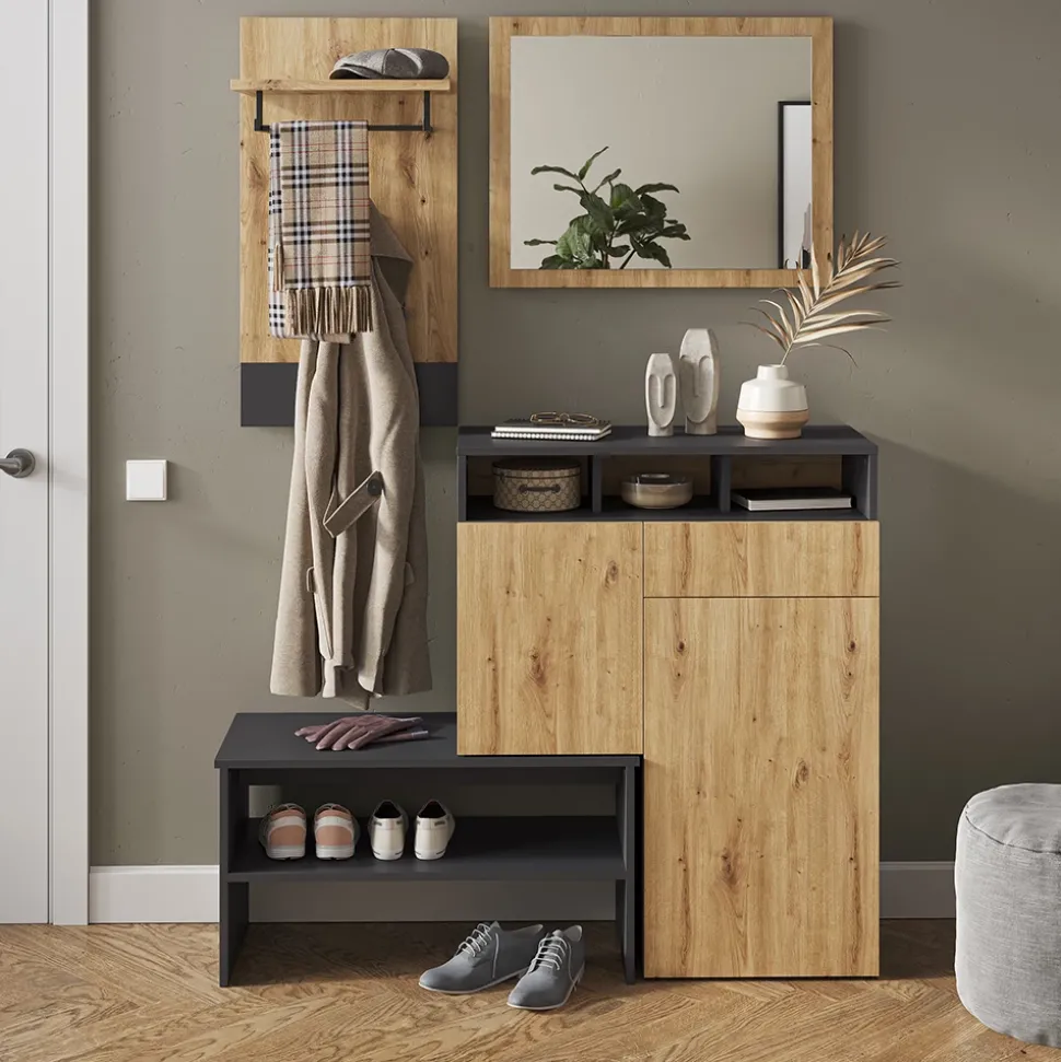 Wandgarderobe Selena Anthrazit 44 x 83 cm Vicco