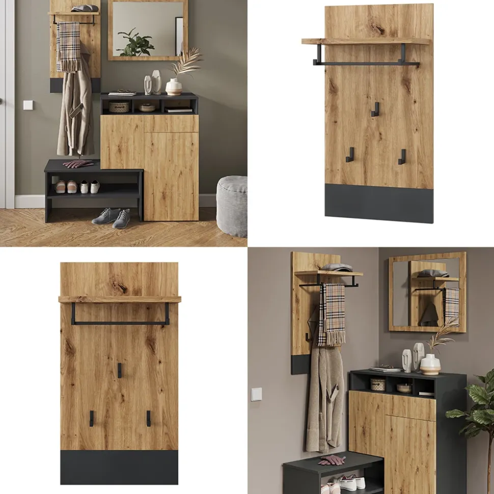 Wandgarderobe Selena Anthrazit 44 x 83 cm Vicco