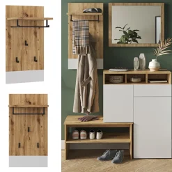 Wandgarderobe Selena Weiß/Artisan 44 x 83 cm Vicco