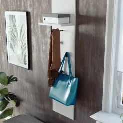 Wandgarderobe Siri Weiß 36 x 135 cm Vicco