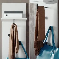 Wandgarderobe Siri Weiß 36 x 135 cm Vicco