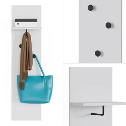 Wandgarderobe Siri Weiß 36 x 135 cm Vicco