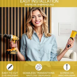 Wandpaneele Akustikpaneel Braun 8 Stück Vicco