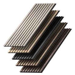 Wandpaneele Akustikpaneel Braun 4 Stück Vicco