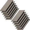 Wandpaneele Akustikpaneel Braun 12 Stück Vicco