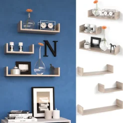 Wandregal Sonoma 60 x 10 cm 3er Set Vicco