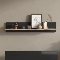 Wandregal Amber Eiche Wotan 100 x 20 cm wandhalterung Vicco