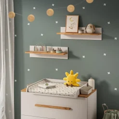 Wandregal Kinderzimmer Malia Weiß/Artisan 70 x 20 cm Vitalispa