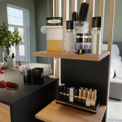 Wandregal Paolo Anthrazit 30 x 95 cm 2er Set Vicco