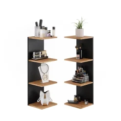 Wandregal Paolo Anthrazit 30 x 95 cm 2er Set Vicco