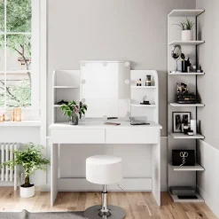 Wandregal Paolo Weiß 30 x 190 cm mit 6 offenen Fächern Vicco