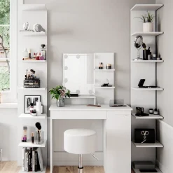 Wandregal Paolo Weiß 30 x 190 cm 2er Set Vicco