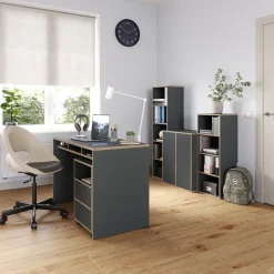 Wandschrank Tetrix Anthrazit 63 x 75 cm mit 2 Türen Vicco