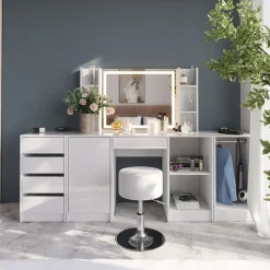 Wandspiegel Sherry Weiß 80 x 65 cm Vicco