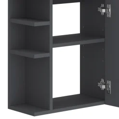 Waschbeckenunterschrank Amadeo Anthrazit 2 Teile, mit Waschbecken Vicco