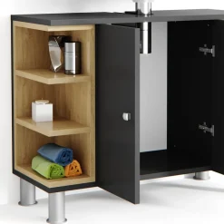 Waschbeckenunterschrank Aquis Anthrazit 79.6 x 64 cm Vicco