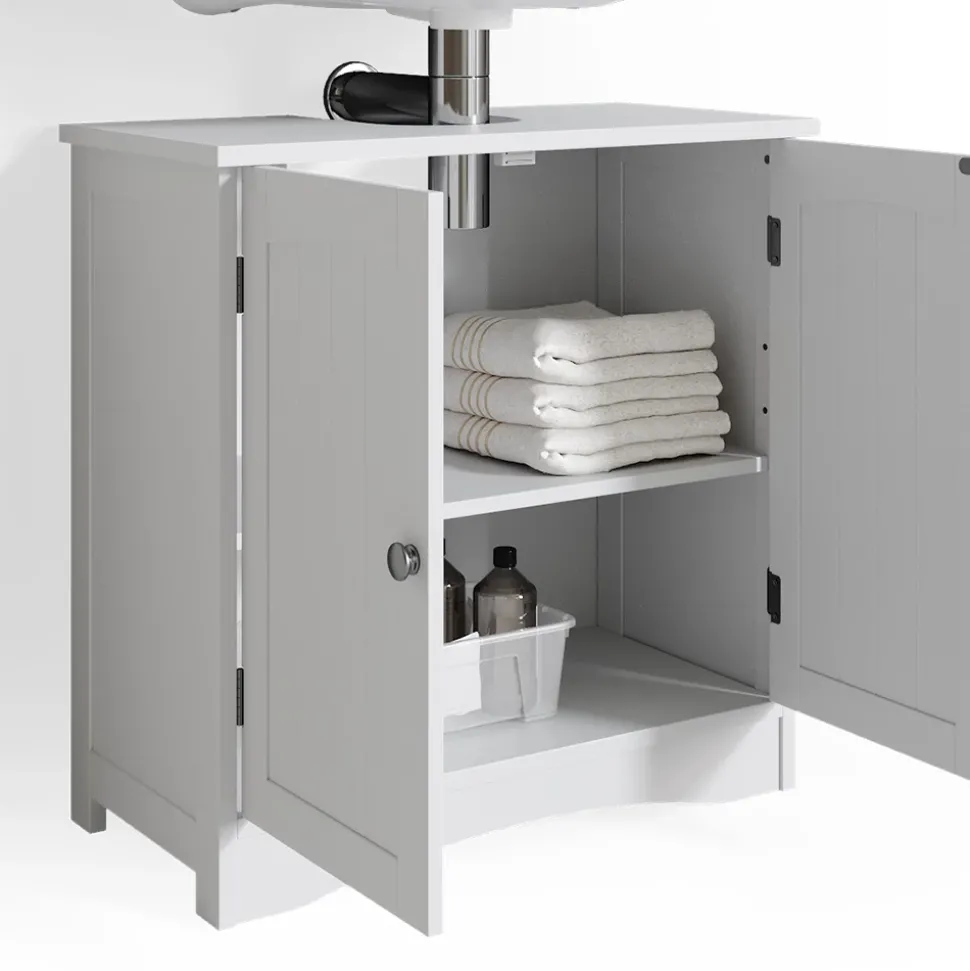 Waschbeckenunterschrank Bianco Weiß 60 x 60 cm Vicco