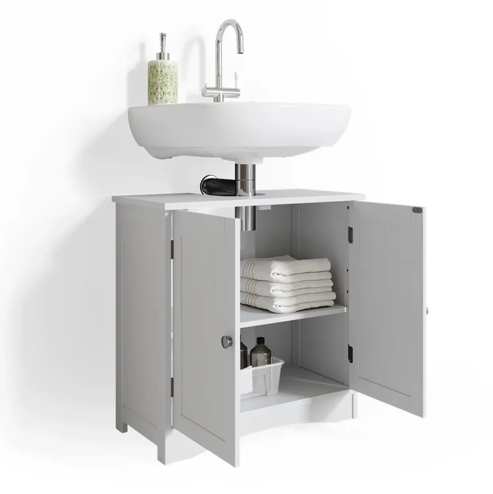 Waschbeckenunterschrank Bianco Weiß 60 x 60 cm Vicco