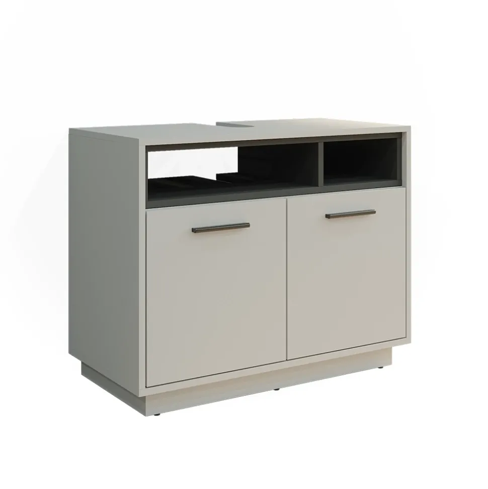 Waschbeckenunterschrank Beatrice Grau 80 x 64 cm Vicco