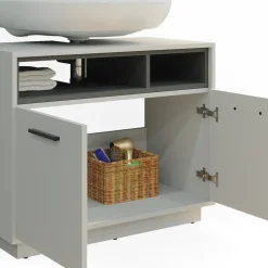 Waschbeckenunterschrank Beatrice Grau 80 x 64 cm Vicco