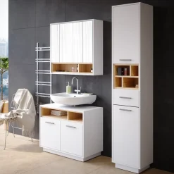 Waschbeckenunterschrank Beatrice Weiß 80 x 64 cm Vicco