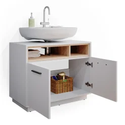 Waschbeckenunterschrank Beatrice Weiß 80 x 64 cm Vicco