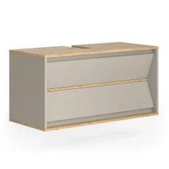Waschbeckenunterschrank Edelin Cashmere 100 x 50 cm mit 2 Schubladen Vicco