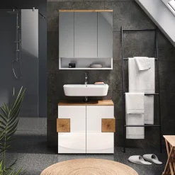 Waschbeckenunterschrank Eden Weiß 73.1 x 64 cm Vicco