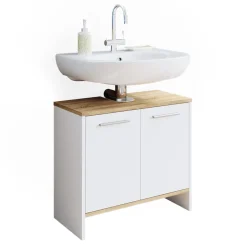 Waschbeckenunterschrank Elvio Weiß 60.4 x 55 cm Vicco