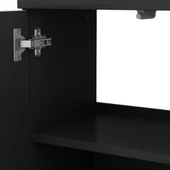 Waschbeckenunterschrank Edge Schwarz 60 x 57 cm mit 2 Türen Vicco