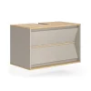 Waschbeckenunterschrank Edelin Cashmere 80 x 50 cm mit 2 Schubladen Vicco