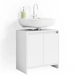 Waschbeckenunterschrank Emma Weiß 58 x 60 cm Vicco
