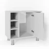 Waschbeckenunterschrank Fynn Weiß Hochglanz 60 x 54 cm Vicco