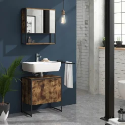 Waschbeckenunterschrank Fyrk Antikholz 60 x 60 cm Vicco