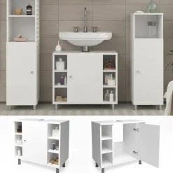 Waschbeckenunterschrank Fynn Weiß 60 x 54 cm Vicco