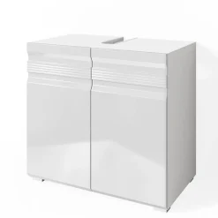 Waschbeckenunterschrank Fredd Weiß Hochglanz 60 x 56 cm Vicco