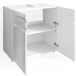Waschbeckenunterschrank Fredd Weiß Hochglanz 60 x 56 cm Vicco