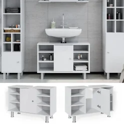 Waschbeckenunterschrank Fynn Weiß 80 x 54 cm Vicco