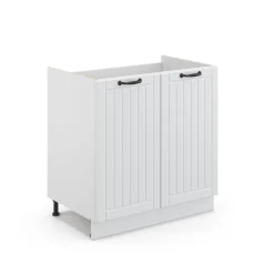 Waschbeckenunterschrank Fame-Line Weiß Landhaus 80 x 82 cm ohne Arbeitsplatte Vicco