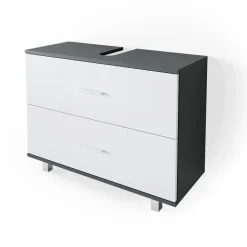 Waschbeckenunterschrank Ilias Anthrazit/Weiß 80 x 60.8 cm Vicco
