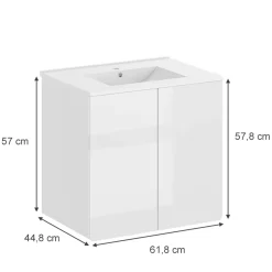 Waschbeckenunterschrank Izan Weiß Vicco