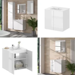 Waschbeckenunterschrank Izan Weiß Vicco