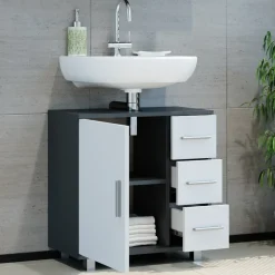 Waschbeckenunterschrank Ilias Anthrazit 60 x 60.8 cm Vicco