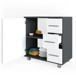 Waschbeckenunterschrank Ilias Anthrazit 60 x 60.8 cm Vicco