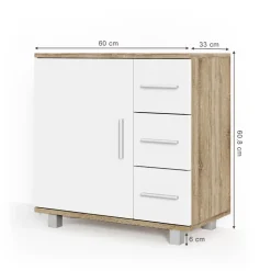 Waschbeckenunterschrank Ilias Sonoma 60 x 60.8 cm Vicco