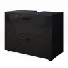 Waschbeckenunterschrank Irma Anthrazit Hochglanz 80 x 58.6 cm Vicco