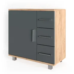 Waschbeckenunterschrank Ilias Goldkraft Eiche 60 x 60.8 cm Vicco