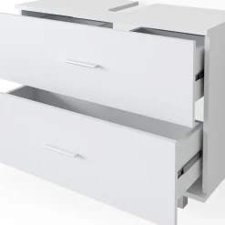 Waschbeckenunterschrank Ilias Weiß 80 x 60.8 cm Vicco