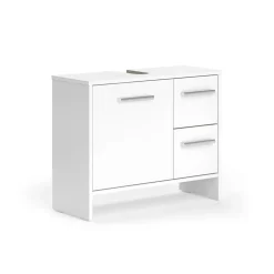 Waschbeckenunterschrank Karli Weiß 70.2 x 57 cm mit 2 Schubladen und 1 Tür Vicco