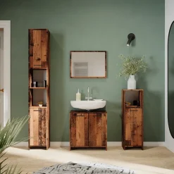 Waschbeckenunterschrank Kiko Eiche rustikal 58 x 60 cm Vicco